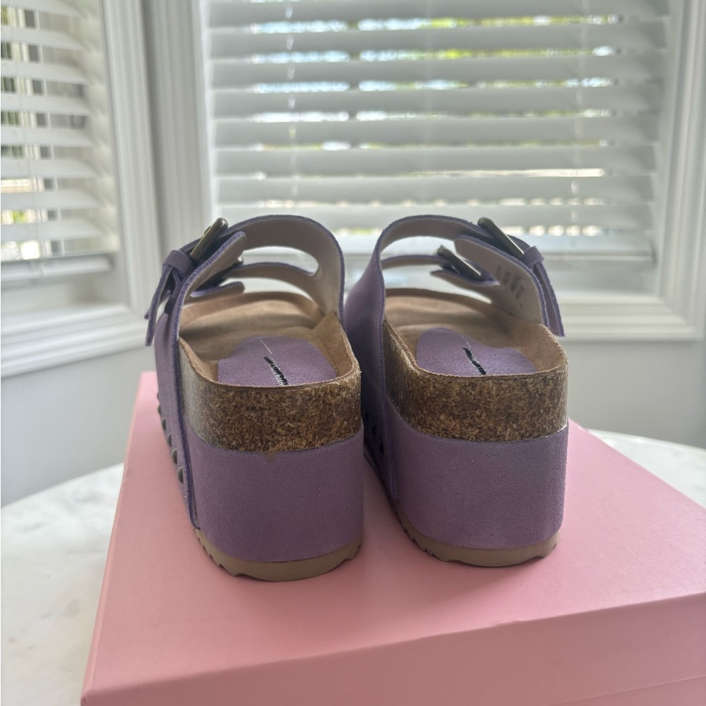 Free People Intentionally BlankPlatform Sandal Lavender size 36 New women’s - Picture 4 of 10